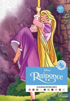 Розмальовка Дісней по номерам - Raiponce (Рапунцель) | Coloriages mysteres Disney Hachette special film 7515631 фото
