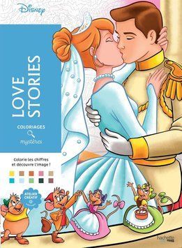 Розмальовка Дісней по номерам - Love Stories | Coloriages mysteres Disney Hachette 4340914 фото