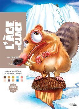 Розмальовка Дісней по номерам - Льодовиковий період | Coloriages mysteres Disney L&rsquo;Age de glace 4394824 фото