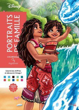 Розмальовка Дісней по номерам - Portraits de famille (Сімейні портрети) | Coloriages mysteres Disney Hachette 6723023 фото