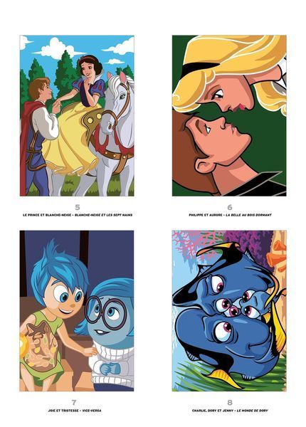 Раскраска Дисней по номерам - Love Stories | Coloriages mysteres Disney Hachette 8360570 фото