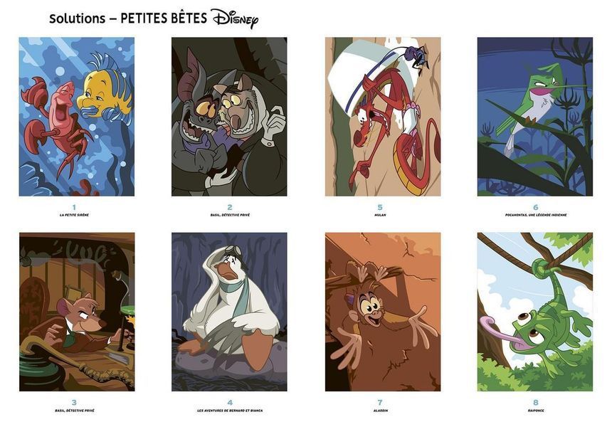 Розмальовка Дісней по номерам - Petites betes (Маленькі тварини) | Coloriages mysteres Disney Hachette 4176309 фото