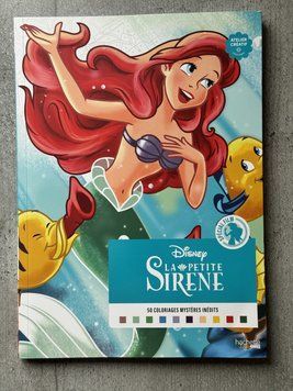 УЦІНКА З ДЕФЕКТОМ. Розмальовка Дісней по номерам - La Petite Sir&egrave;ne (Русалонька) | Coloriages mysteres Disney Hachette #21 фото